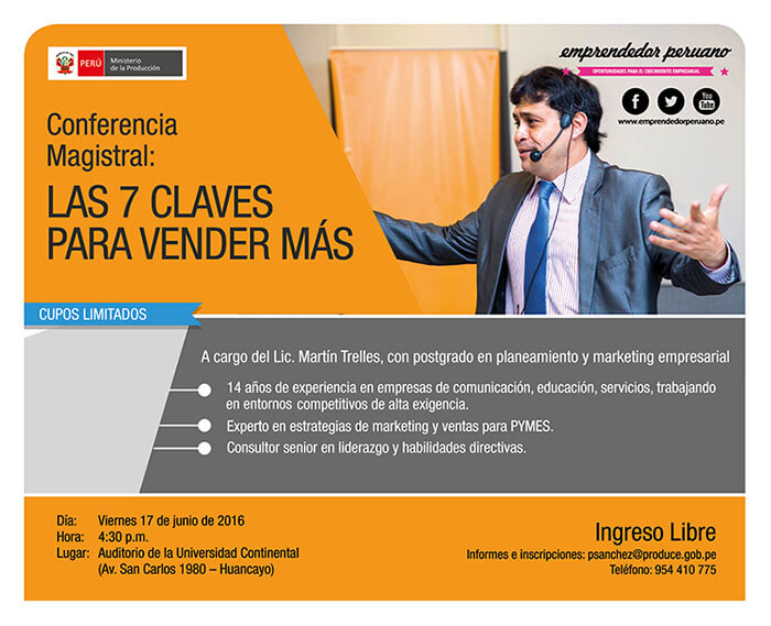 Conferencia Magistral Las 7 Claves Para Vender Más